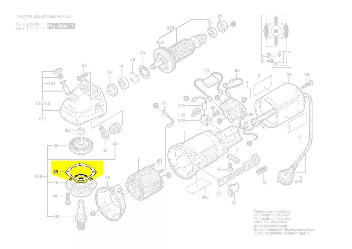 joint métallique flasque de palier Bosch
